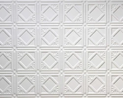 White 207 2'x4' faux tin ceiling tile White 207 2'x4' faux tin ceiling tile