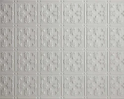 Elegant white embossed decorative panels with floral designs, paired with tambour wood panels for a refined wall or ceiling finish. | Custom tambour and architectural wood specialists Elegant white embossed decorative panels with floral designs, paired with tambour wood panels for a refined wall or ceiling finish. | Custom tambour and architectural wood specialists