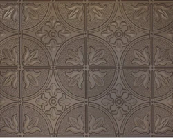 Thermally modified wood tambour panels with bronze or copper finish feature intricate circles, clover, and petal patterns—ideal for walls. | Custom tambour and architectural wood specialists Thermally modified wood tambour panels with bronze or copper finish feature intricate circles, clover, and petal patterns—ideal for walls. | Custom tambour and architectural wood specialists