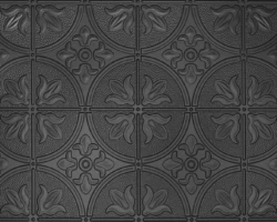 Matte Black #309 2'x4' faux tin ceiling tile Matte Black #309 2'x4' faux tin ceiling tile