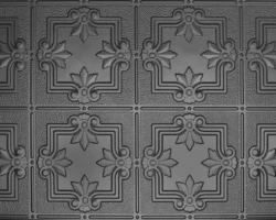 Embossed dark gray square tiles with floral-geometric motifs, ideal with tambour or fluted wood wall panels for modern textured walls. | Custom tambour and architectural wood specialists Embossed dark gray square tiles with floral-geometric motifs, ideal with tambour or fluted wood wall panels for modern textured walls. | Custom tambour and architectural wood specialists