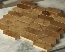 Forest Elements Wood Mosaic Wall Tiles, Wood Wall Tiles, Honeycomb Wood Tile Forest Elements Wood Mosaic Wall Tiles, Wood Wall Tiles, Honeycomb Wood Tile