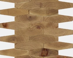 Forest Elements Stereo Long Hexagon Wood Mosaic Wall Tiles Slat Wood Forest Elements Stereo Long Hexagon Wood Mosaic Wall Tiles Slat Wood