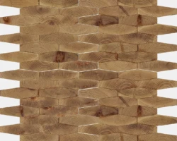 Forest Elements Stereo Long Hexagon Wood Mosaic Wall Tiles Slat Wood Forest Elements Stereo Long Hexagon Wood Mosaic Wall Tiles Slat Wood
