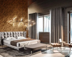 Bedroom Headboard, Wood Bedroom Headboard, Wood Wall Ideas, Wood Accent Wall, Orest Elements Stereo Scallop Wood Mosaic Wall Tiles Bedroom Headboard, Wood Bedroom Headboard, Wood Wall Ideas, Wood Accent Wall, Orest Elements Stereo Scallop Wood Mosaic Wall Tiles