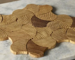 Forest Elements Wood Mosaic Wall Tiles Geometric Pinwheel Forest Elements Wood Mosaic Wall Tiles Geometric Pinwheel