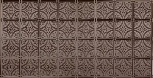 faux tin ceiling tile in bronze